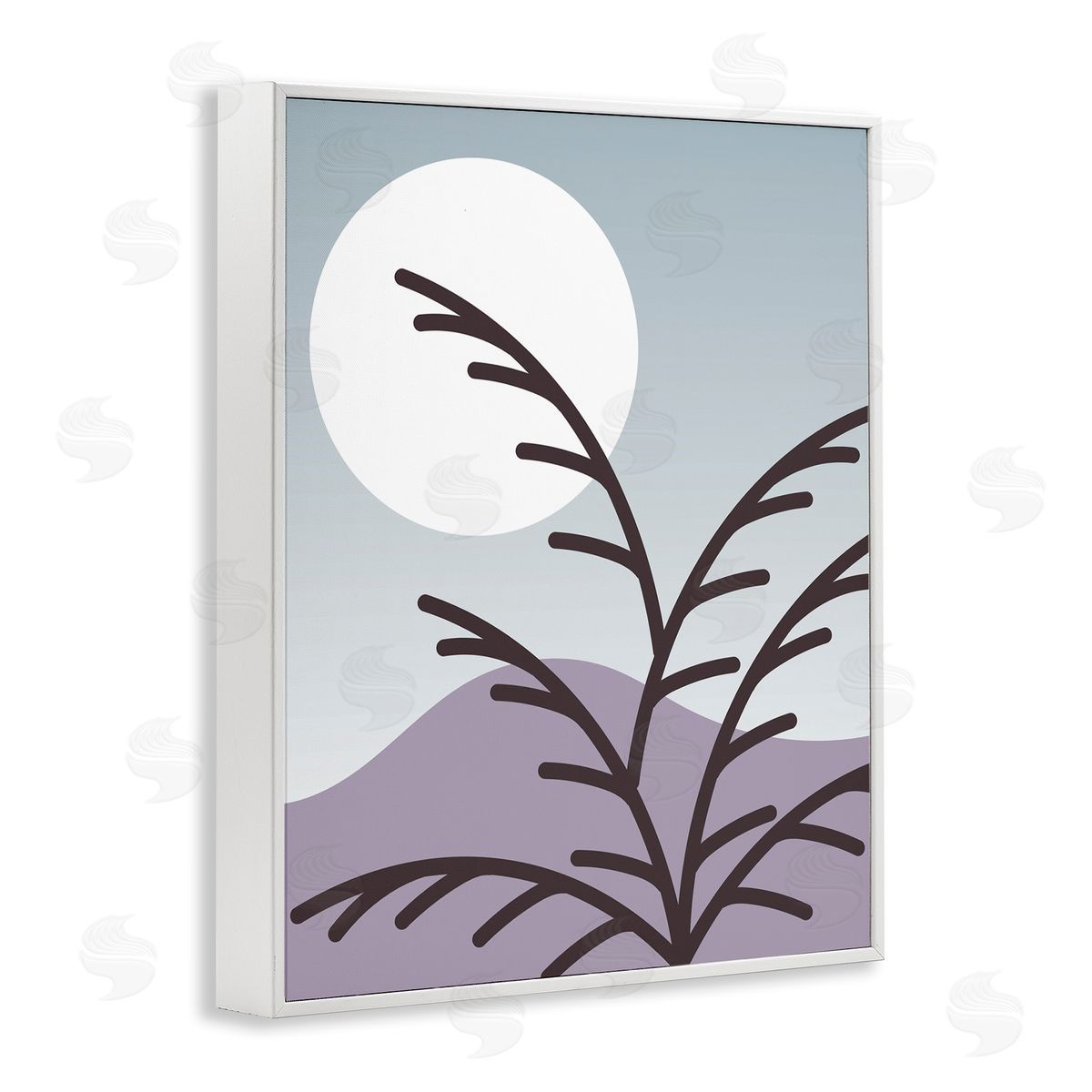 Stupell Studio Moonlit Mountain Botanicals