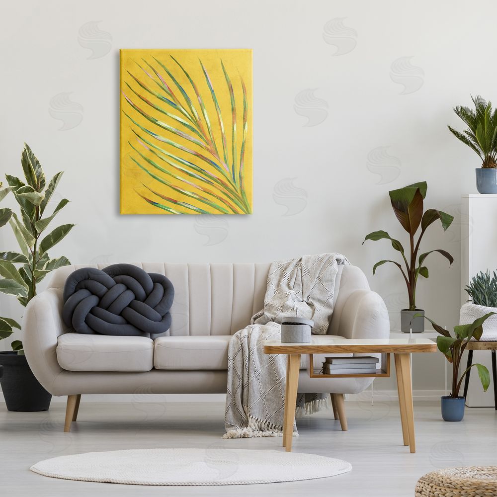 Stupell Studio Bold Yellow Palm Leaf Petals