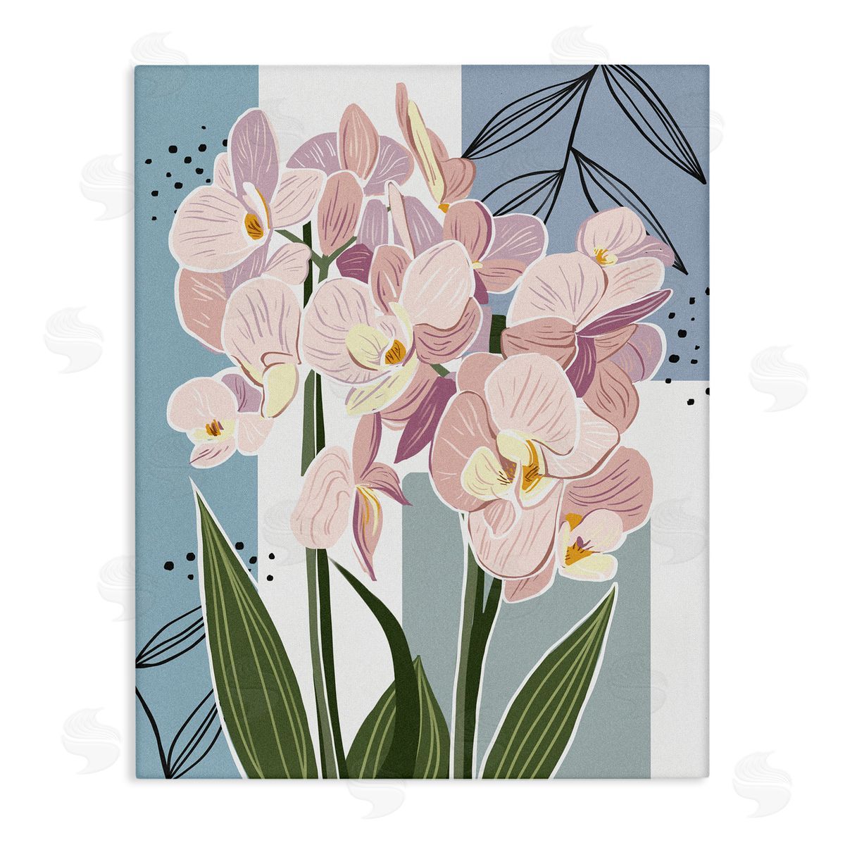 Ziwei Li Modern Orchid Square Shapes