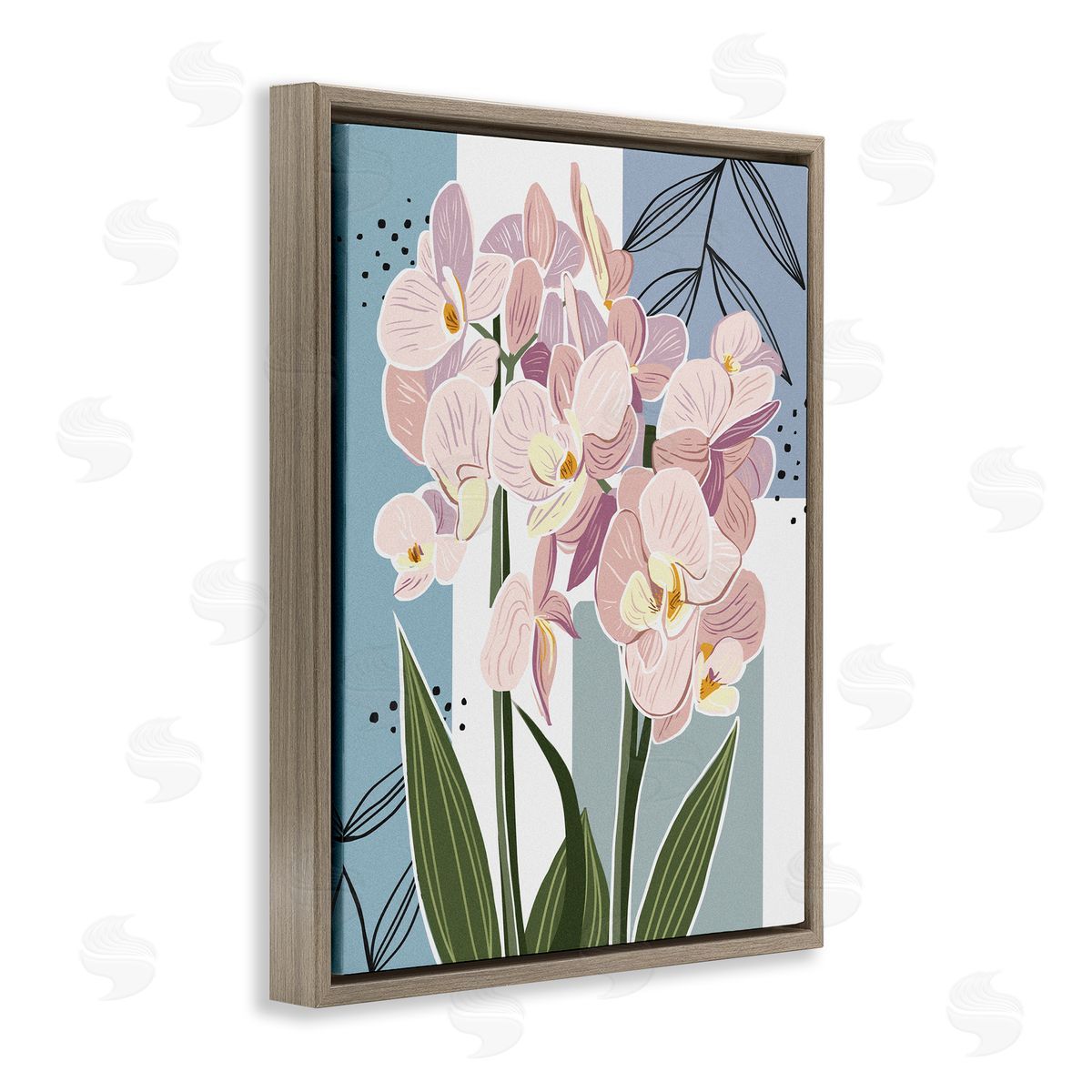 Ziwei Li Modern Orchid Square Shapes