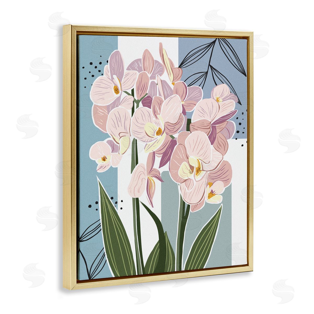Ziwei Li Modern Orchid Square Shapes