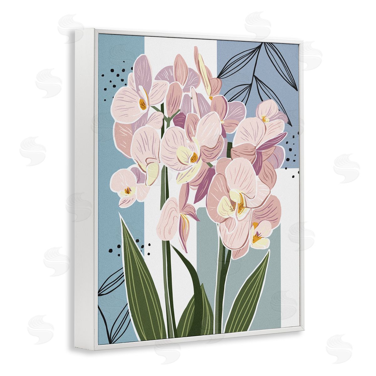 Ziwei Li Modern Orchid Square Shapes