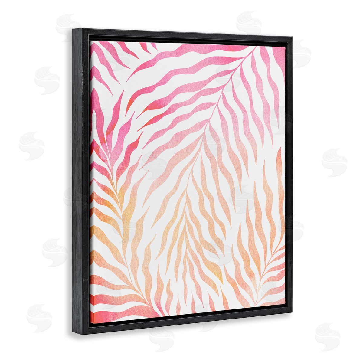 Ziwei Li Vivid Pink Wavy Leaves