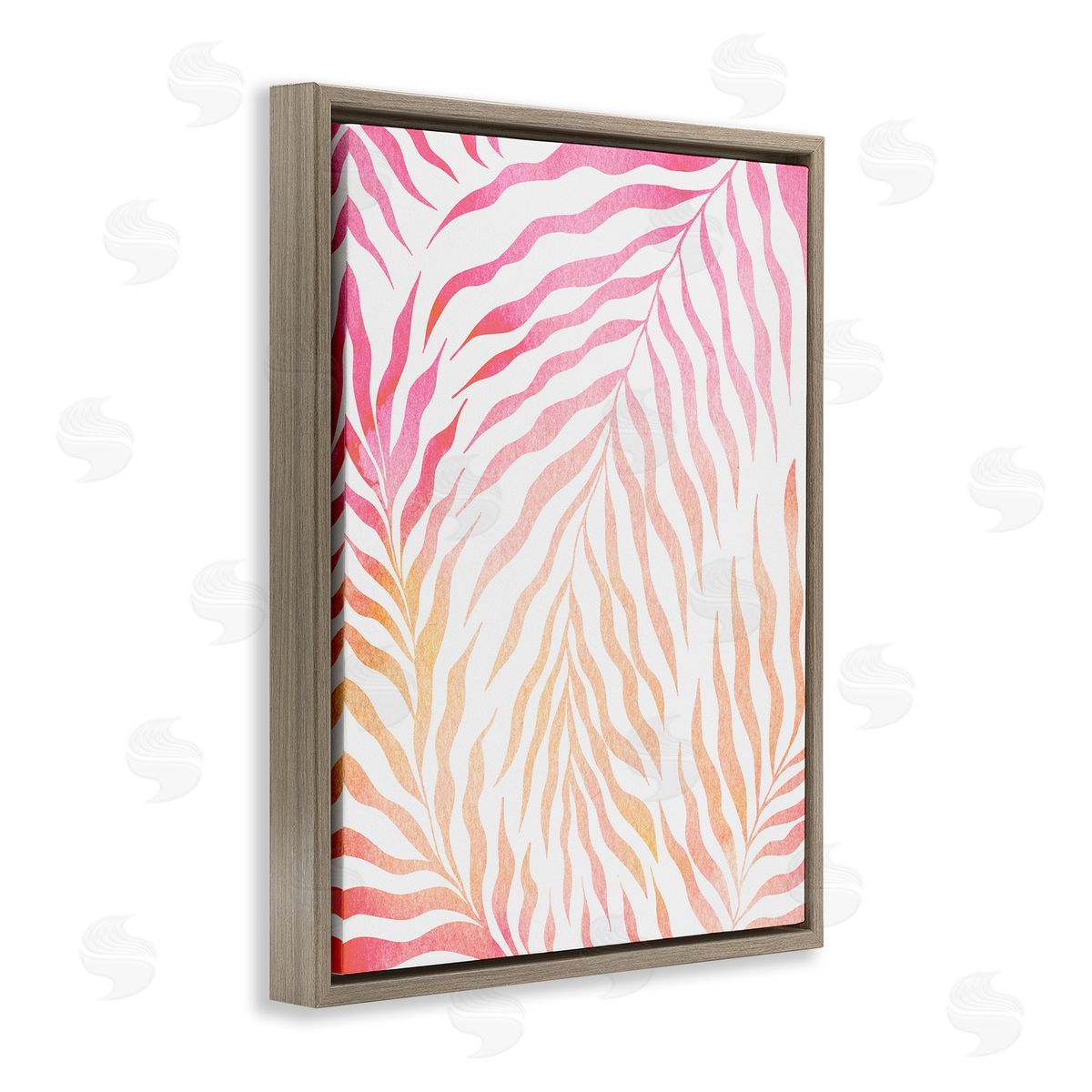 Ziwei Li Vivid Pink Wavy Leaves