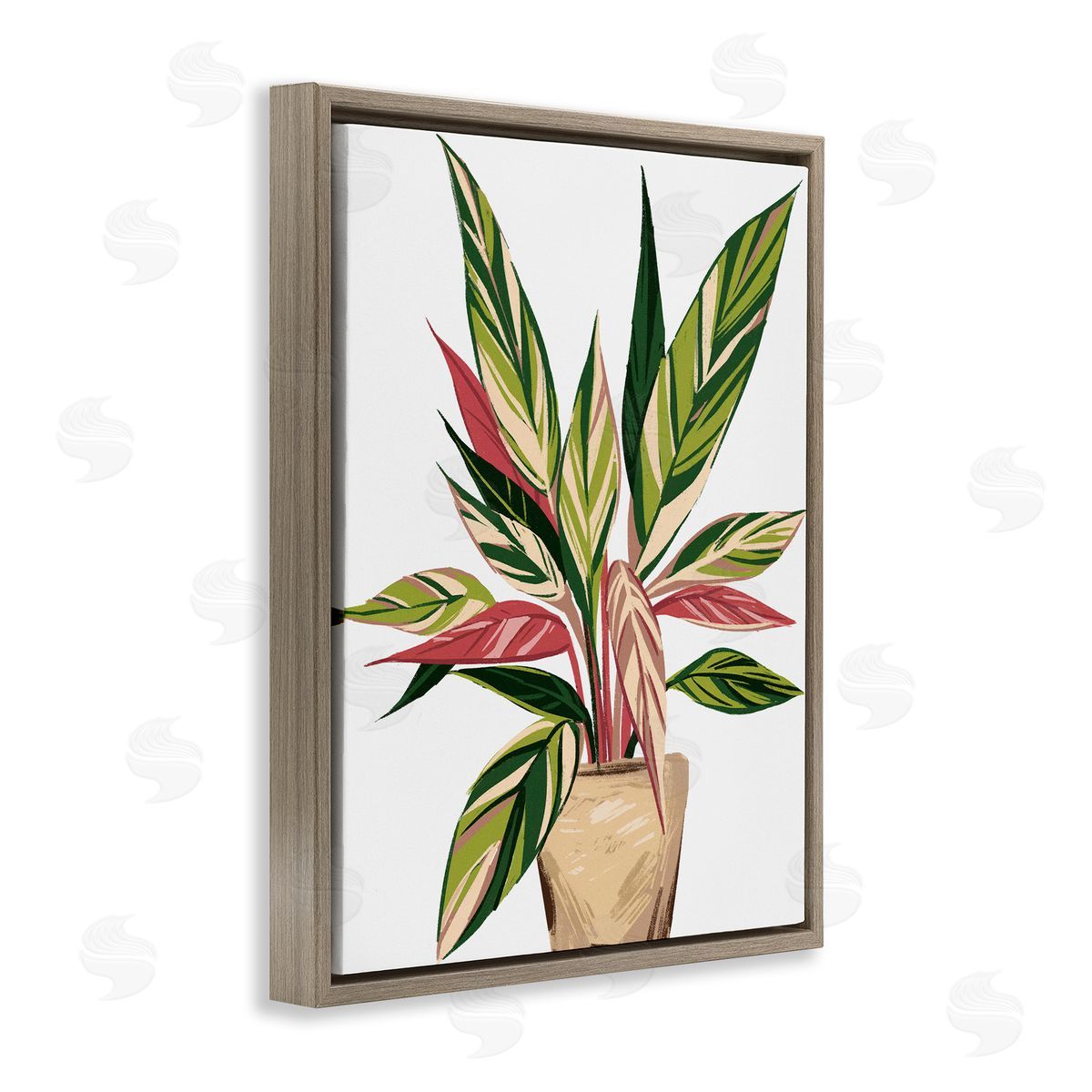 Ziwei Li Modern Potted Plant Leaves