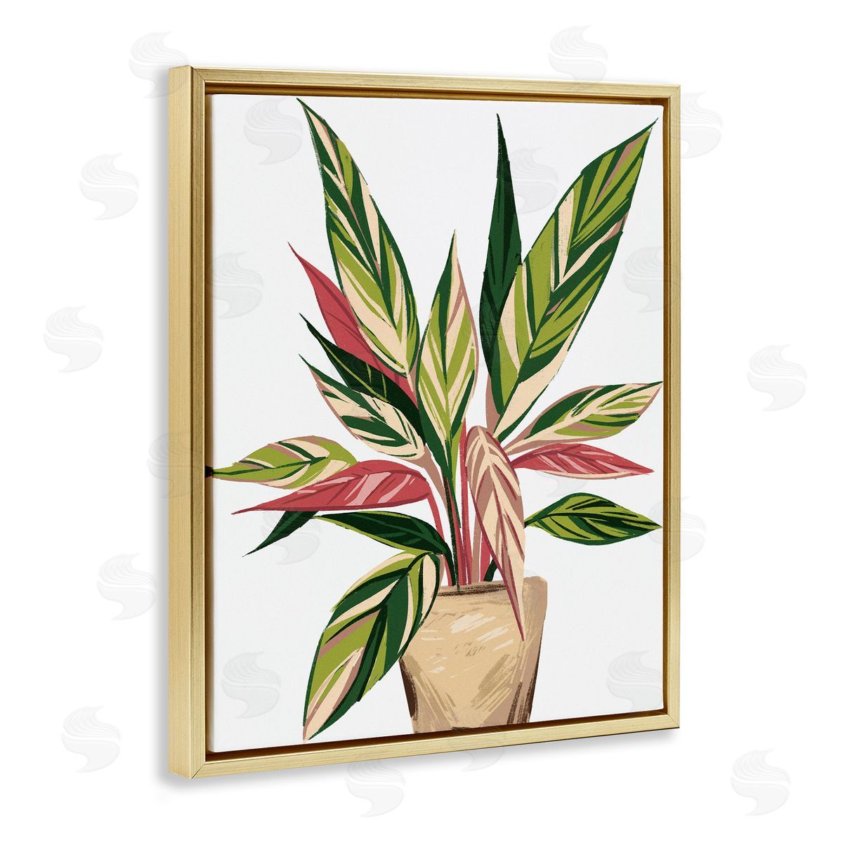 Ziwei Li Modern Potted Plant Leaves