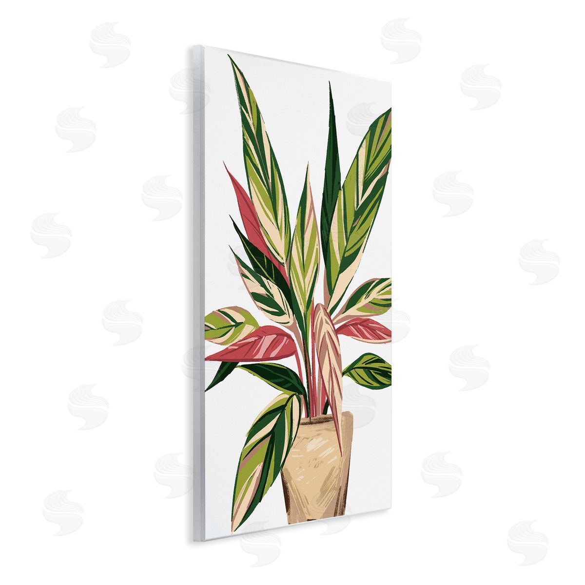 Ziwei Li Modern Potted Plant Leaves
