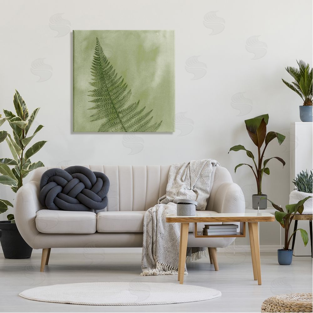 Ziwei Li Modern Fern Nature Plant Canvas Wall Art in Room