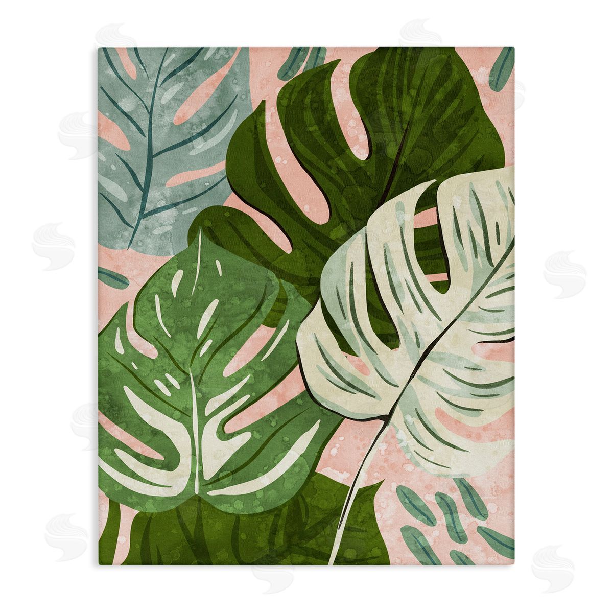 Ziwei Li Layered Monstera Plant Leaves
