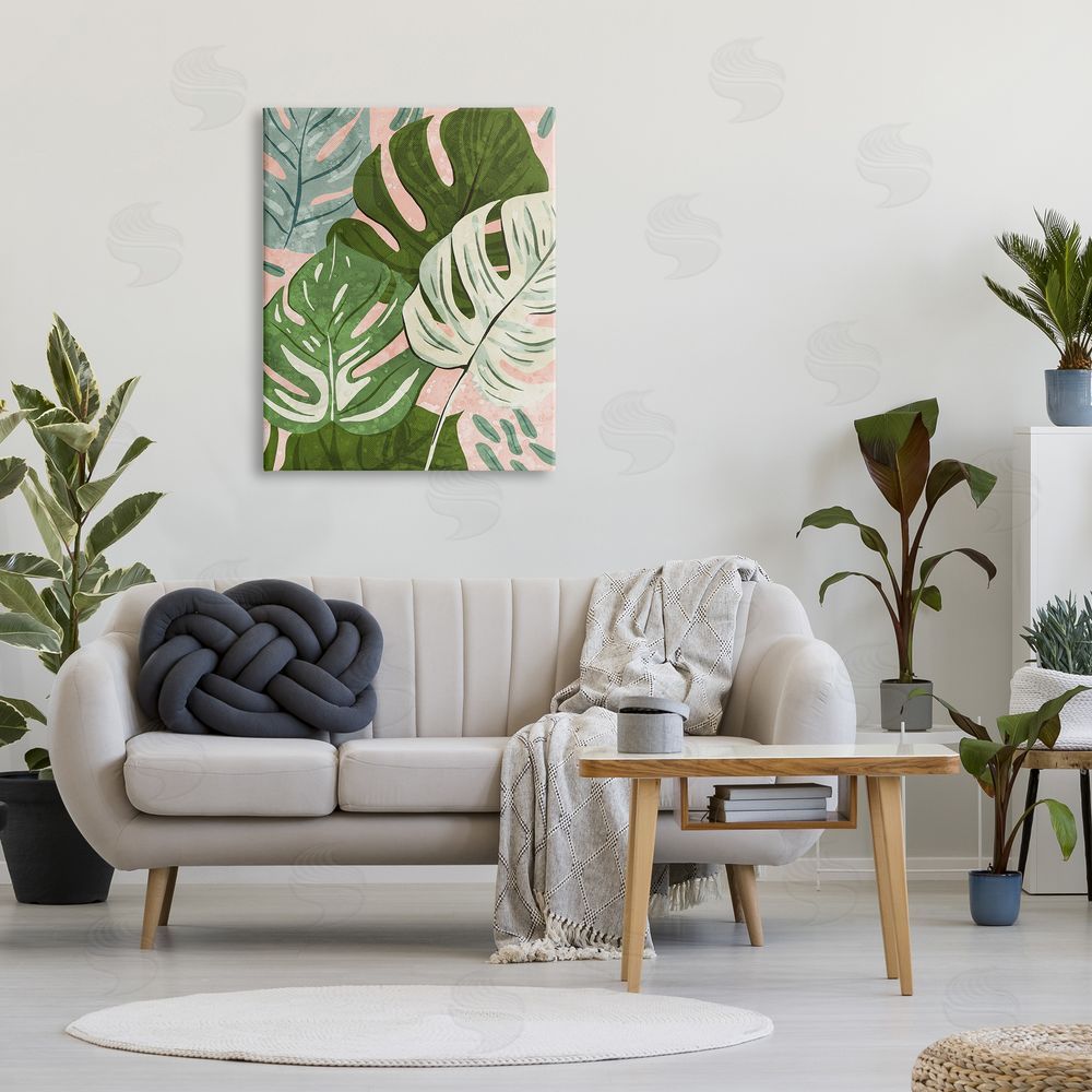 Ziwei Li Layered Monstera Plant Leaves