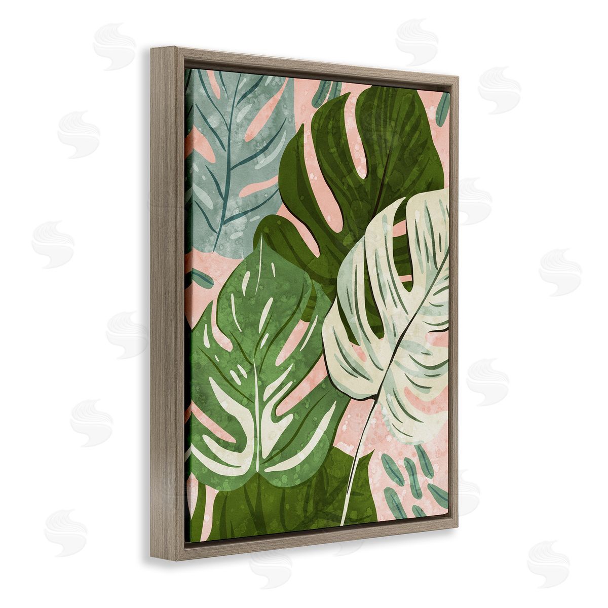 Ziwei Li Layered Monstera Plant Leaves