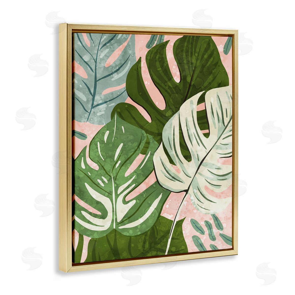 Ziwei Li Layered Monstera Plant Leaves