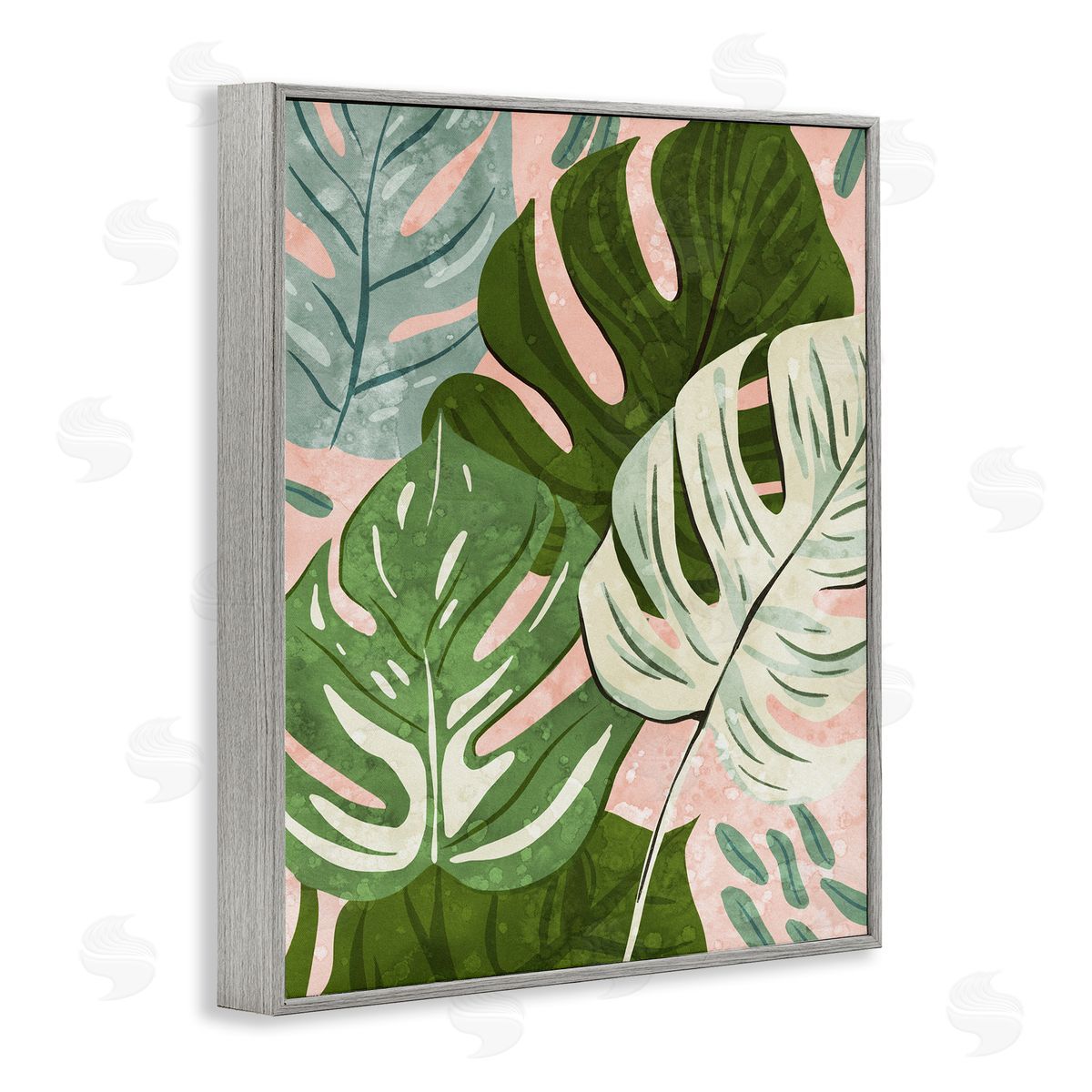 Ziwei Li Layered Monstera Plant Leaves