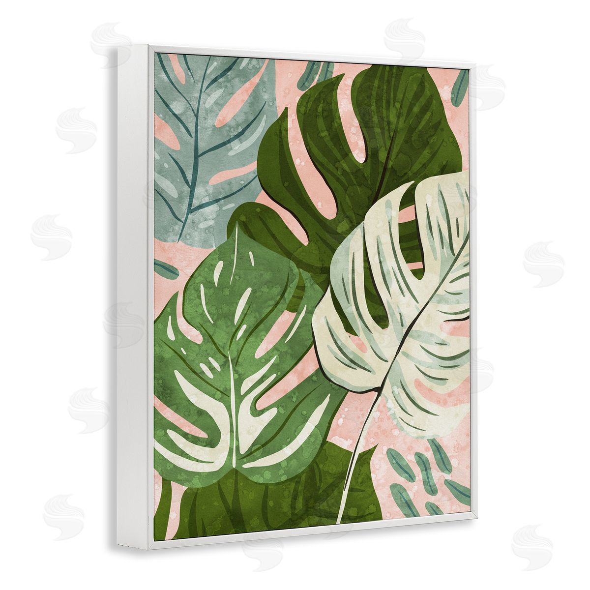 Ziwei Li Layered Monstera Plant Leaves