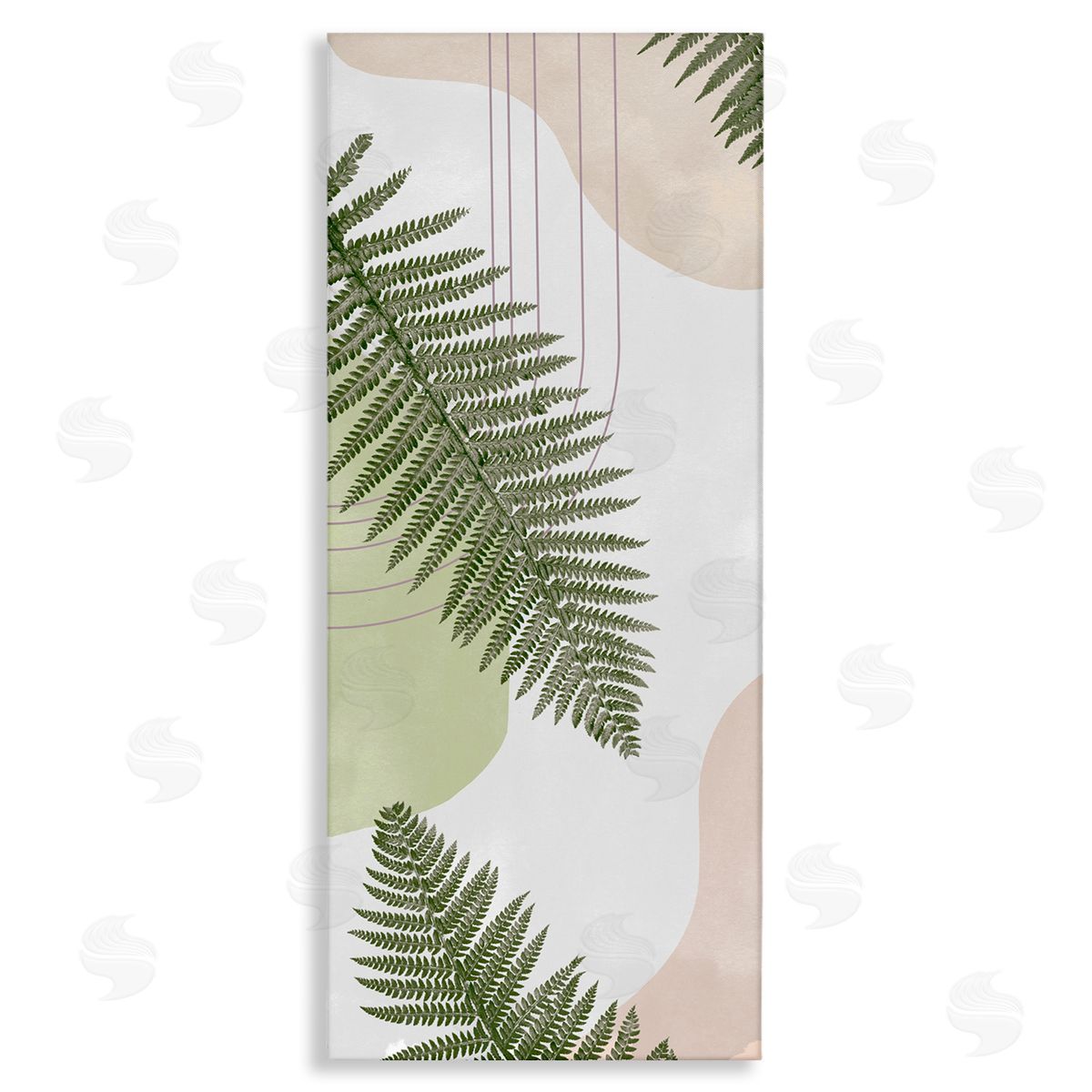 Ziwei Li Pastel Shapes Fern Sprouts