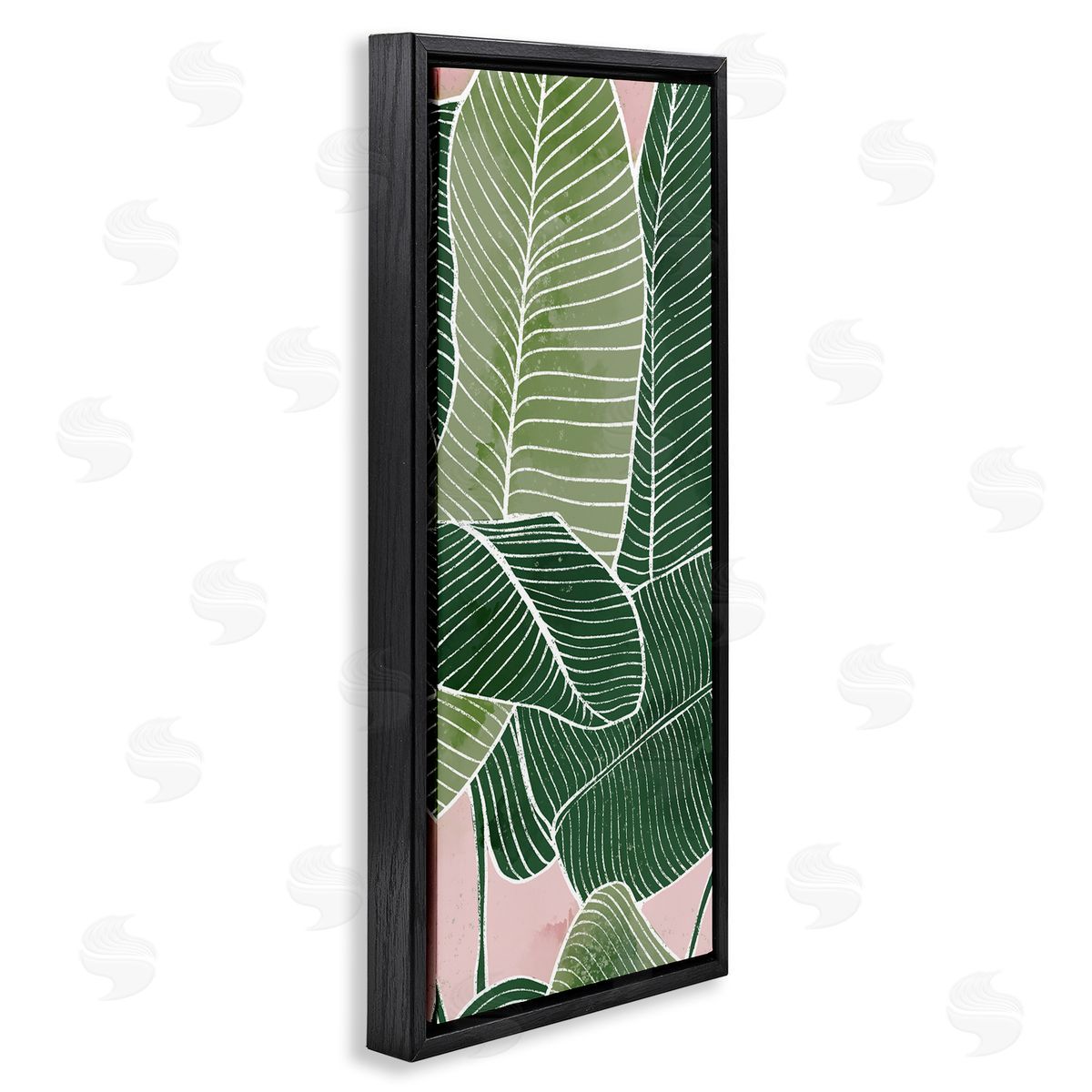 Ziwei Li Pink Tropical Patterned Leaves