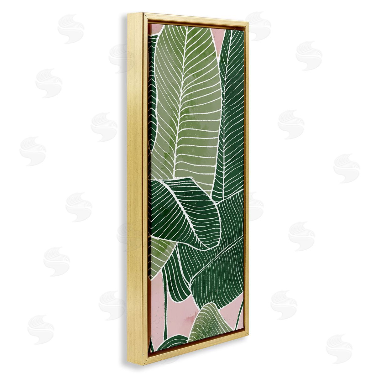 Ziwei Li Pink Tropical Patterned Leaves