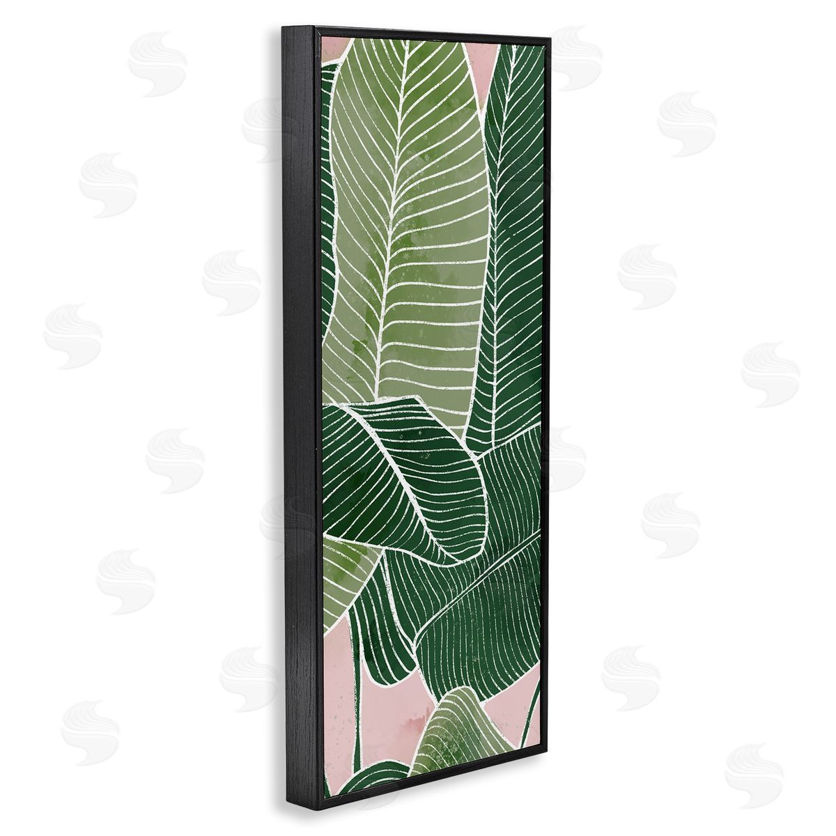 Ziwei Li Pink Tropical Patterned Leaves