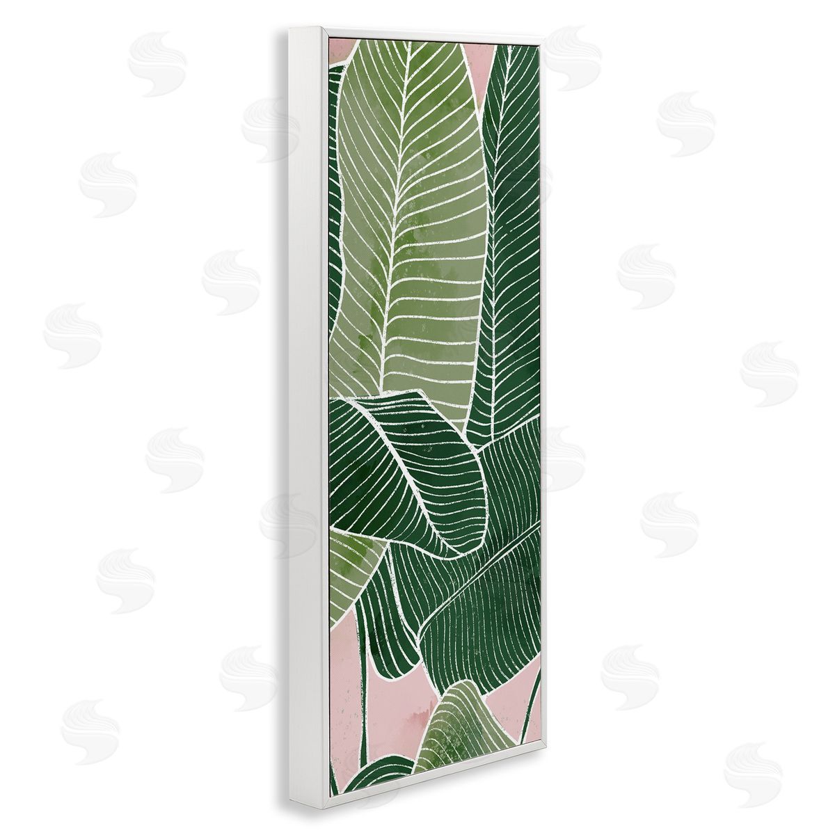 Ziwei Li Pink Tropical Patterned Leaves