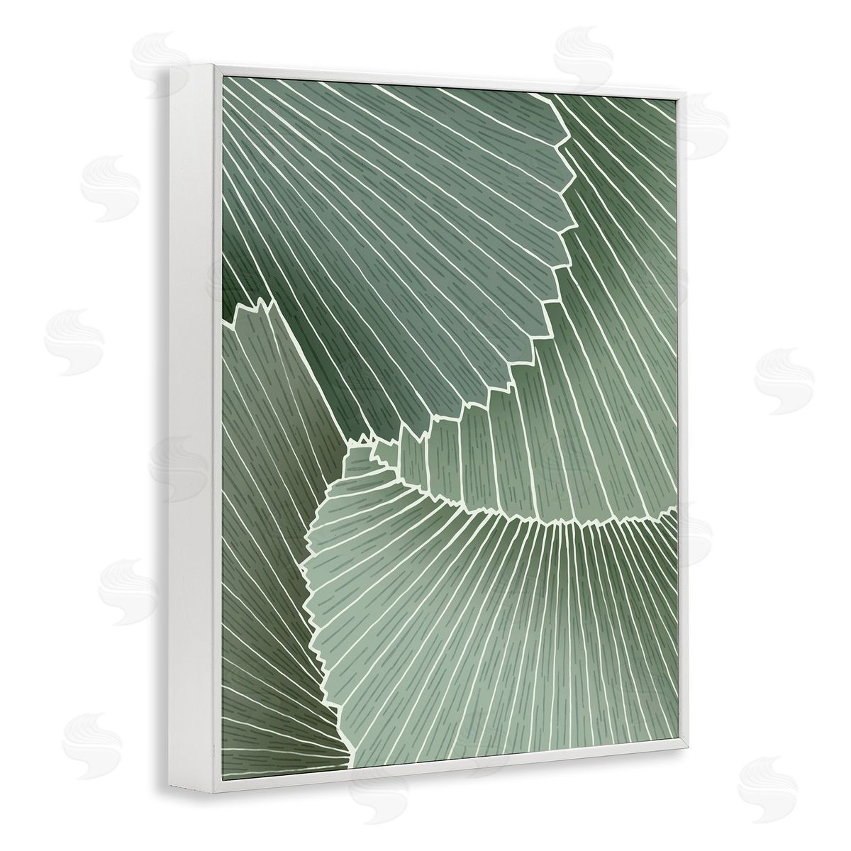 Ziwei Li Modern Abstract Patterned Leaves 