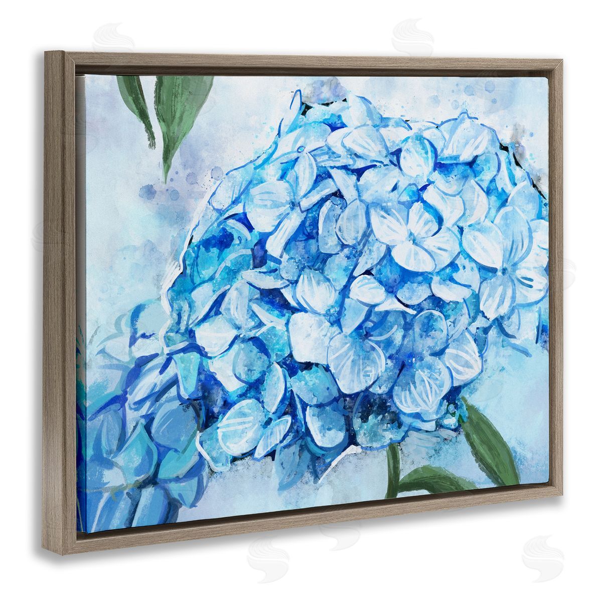 Ziwei Li Blue Hydrangea Blossom Leaves