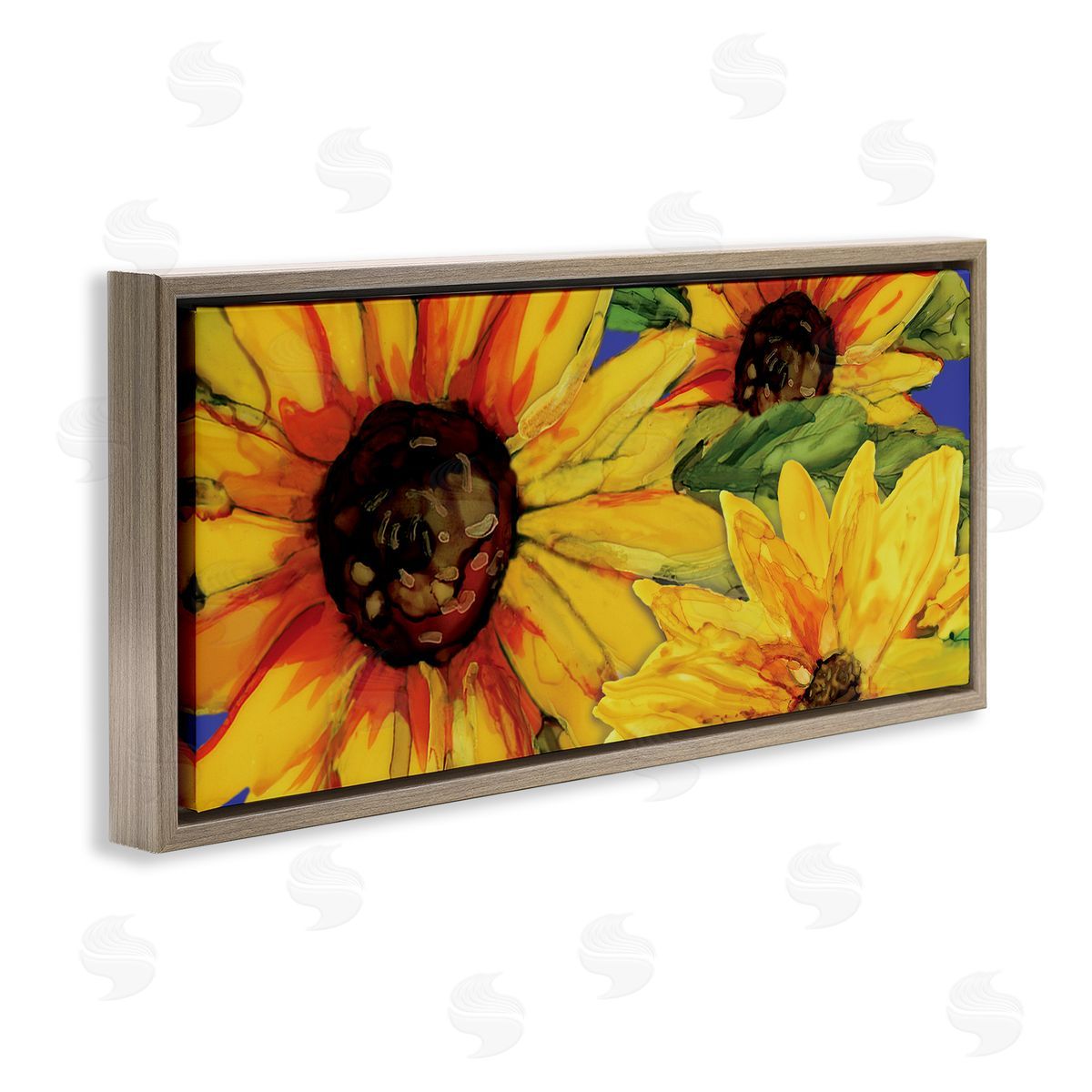 Erica Christopher Modern Yellow Sunflower Trio