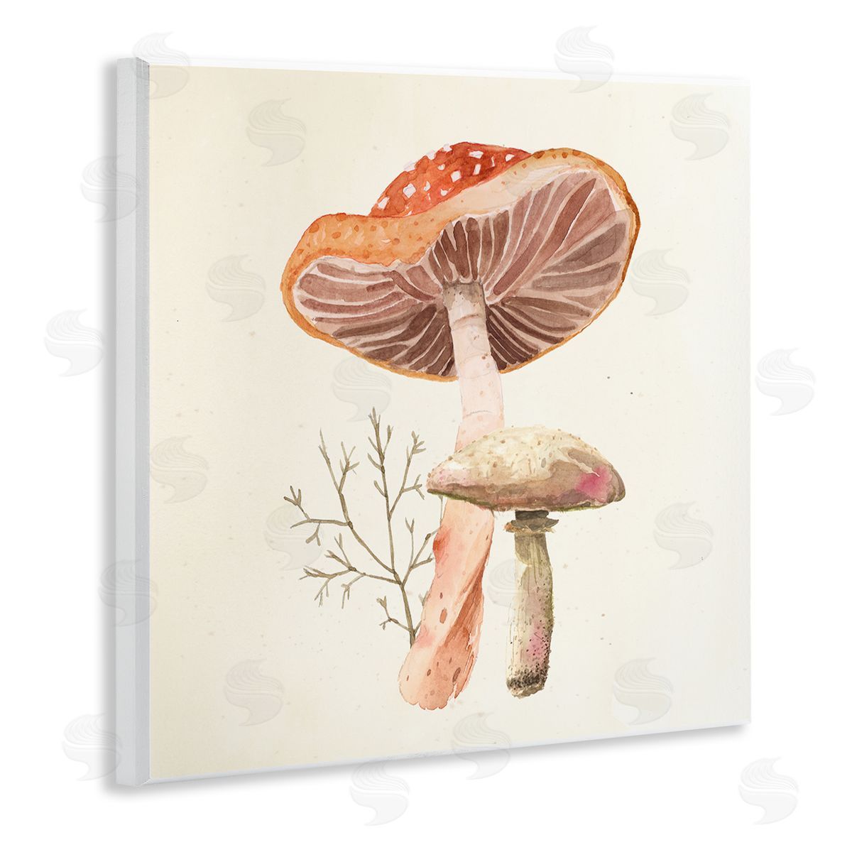 Lucca Sheppard Forest Botanical Woodland Plants Wooden Wall Plaque Art Print