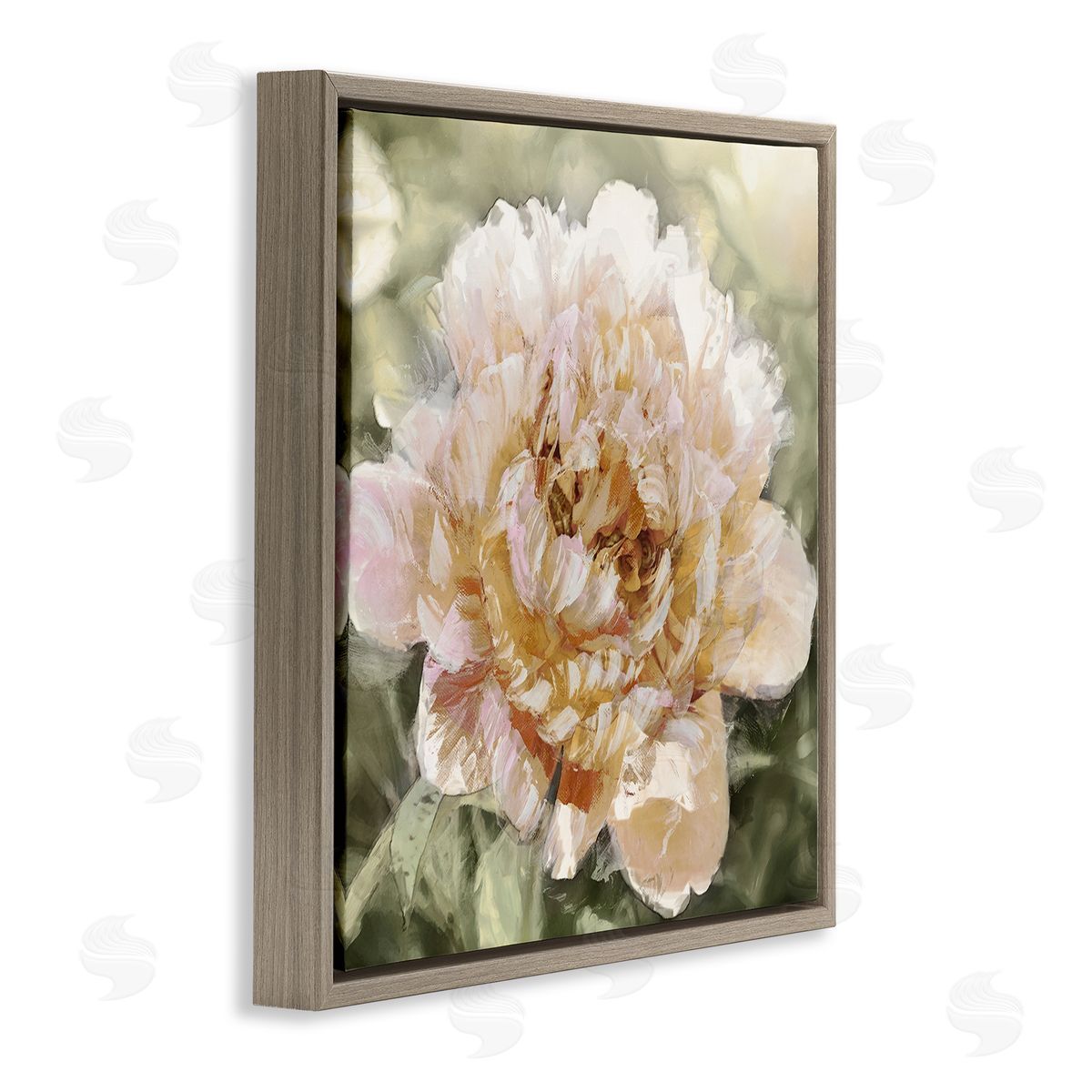 Shawna Sullivan Nature Flower Blossom Scenery Brown Floating Frame Canvas Wall Art Print