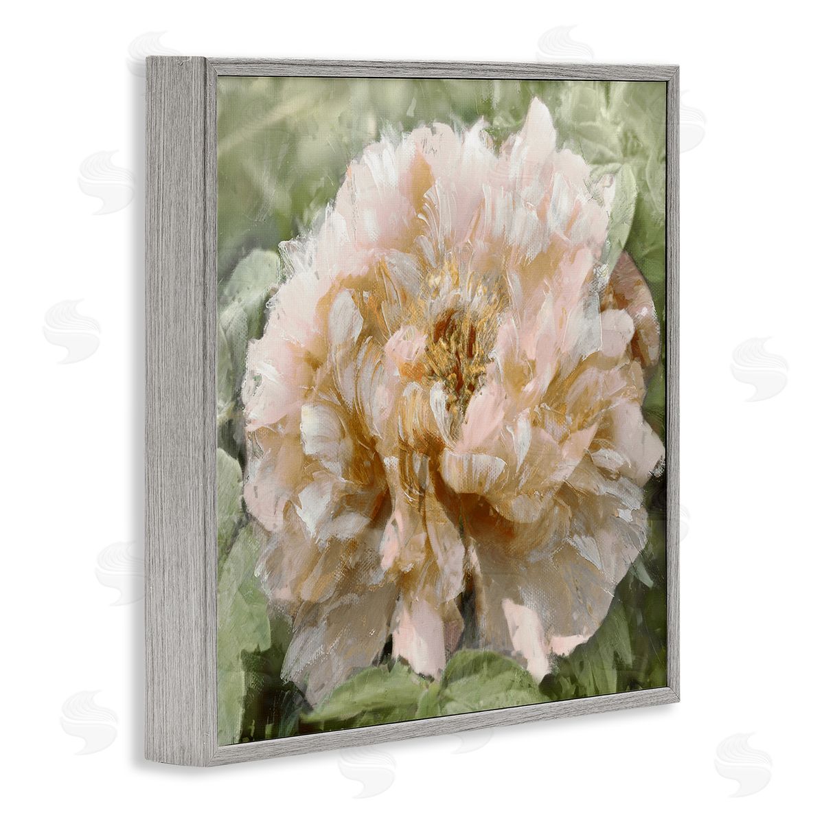 Shawna Sullivan Blooming Puffy Flower Nature  Gray Framed Glicee Wall Art Print