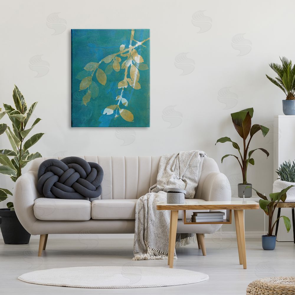 Liz St. Andre Nature Leaves Overlapping Abstract