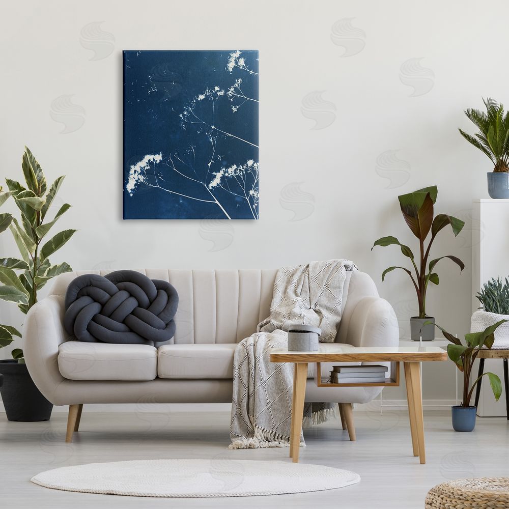 Liz St. Andre Navy Blue Botanical Sprouts