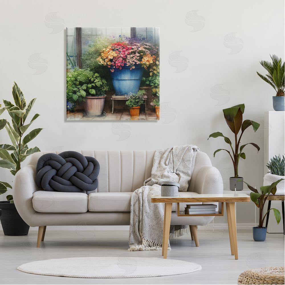 Alpenglow Workshop Blooming Flowers Vivid Garden Canvas Wall Art in Room
