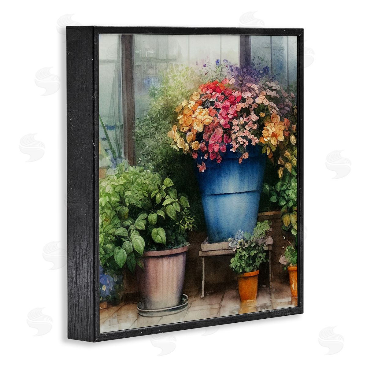 Alpenglow Workshop Blooming Flowers Vivid Garden Black Framed Glicee Wall Art Print