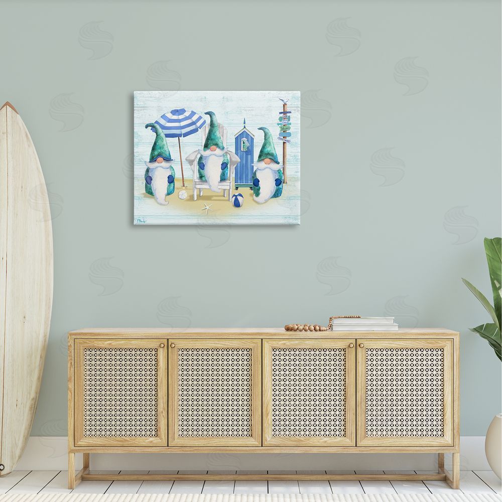 Paul Brent Nautical Beach Gnome Trio 