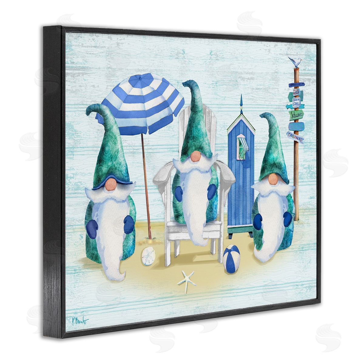 Paul Brent Nautical Beach Gnome Trio 