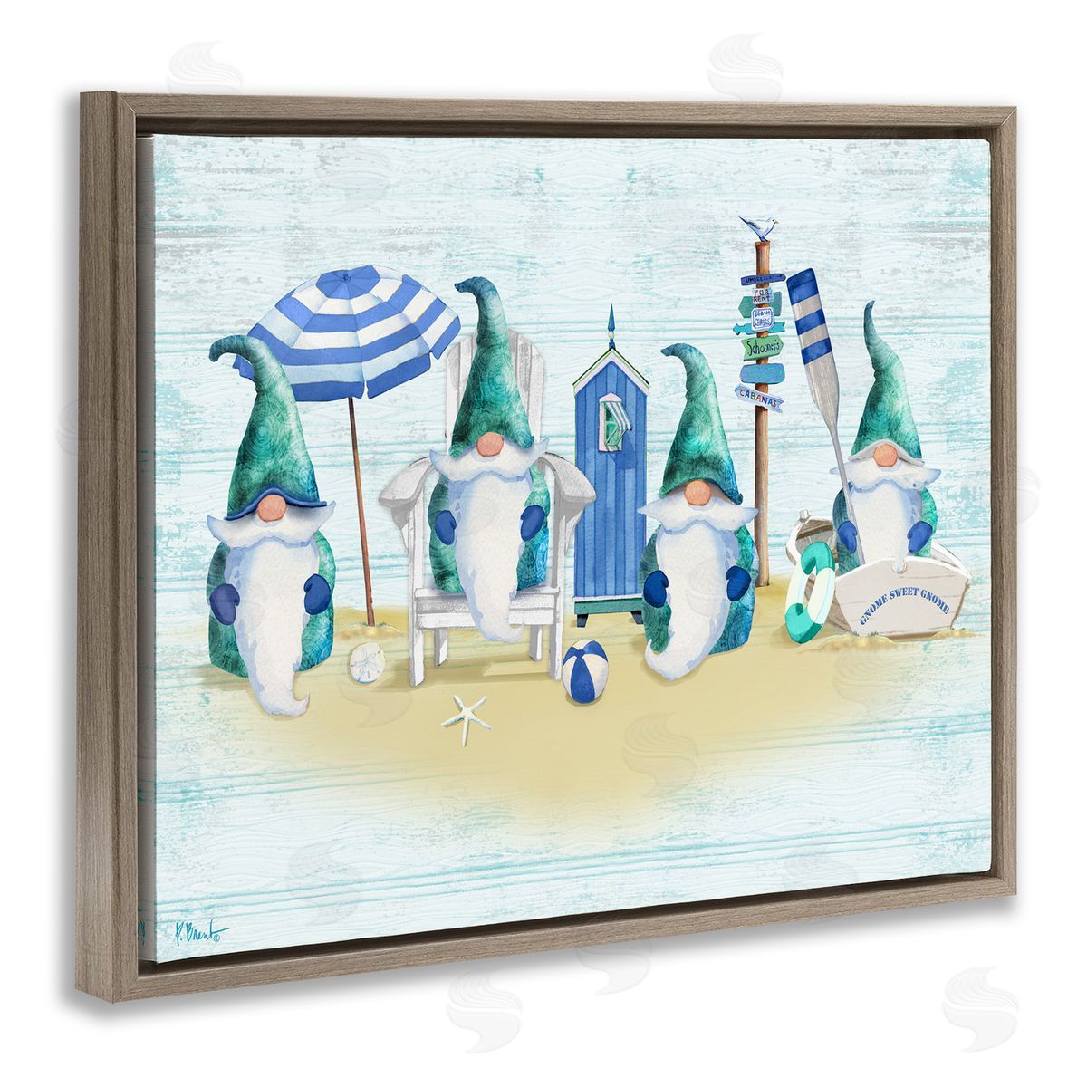 Paul Brent Gnome Family Nautical Scene