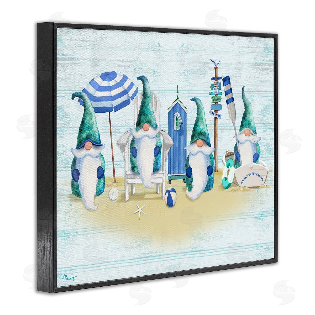 Paul Brent Gnome Family Nautical Scene
