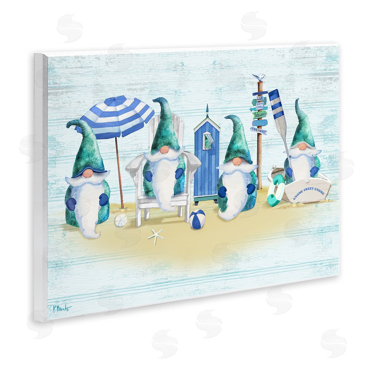 Paul Brent Gnome Family Nautical Scene
