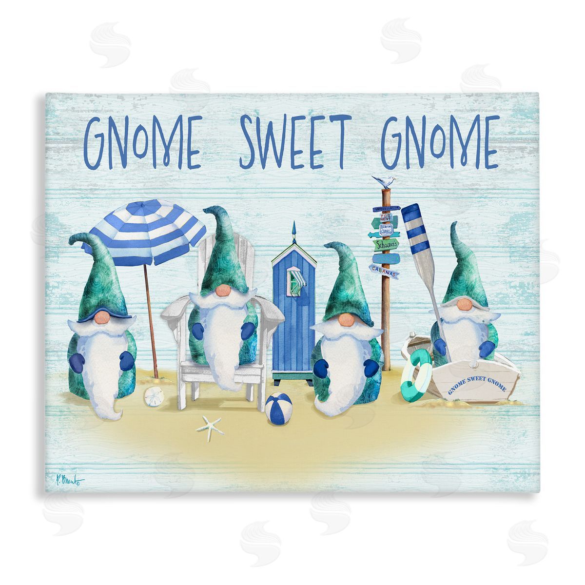 Paul Brent Sweet Gnome Coastal Beach Family