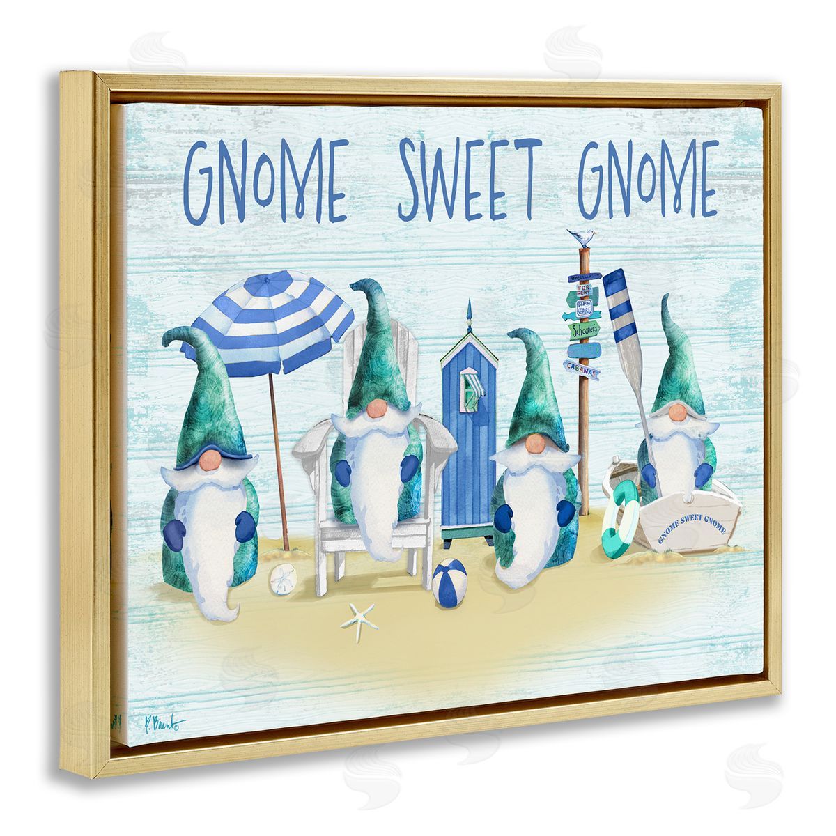 Paul Brent Sweet Gnome Coastal Beach Family