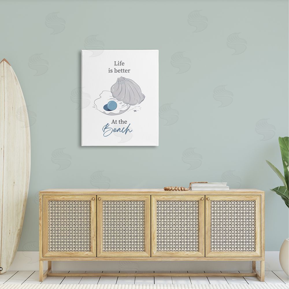 Andrea Jasid Grassi Life Better At Beach Clam Pearl