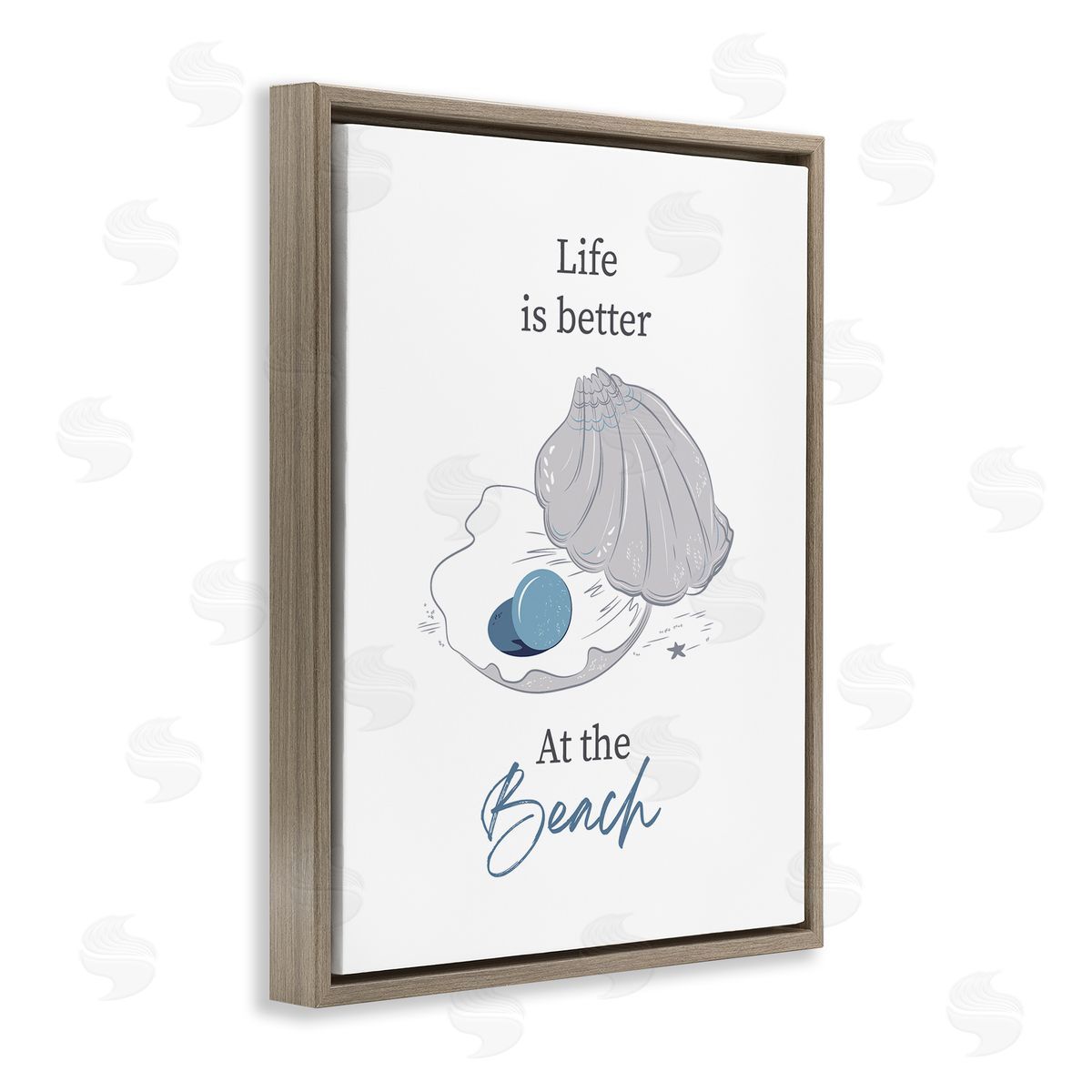 Andrea Jasid Grassi Life Better At Beach Clam Pearl