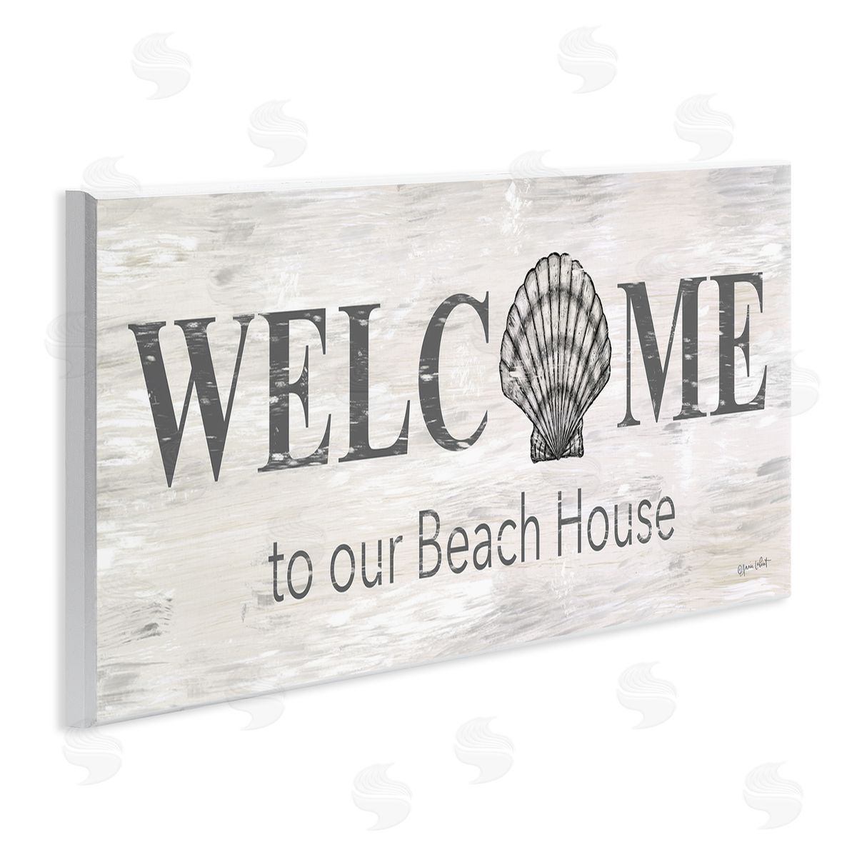 Annie LaPoint Welcome Beach House Clam Sign
