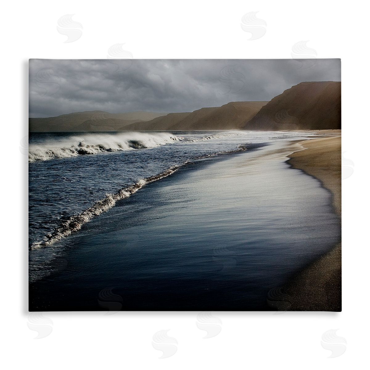 David Lorenz Beach Foam Rolling Waves 