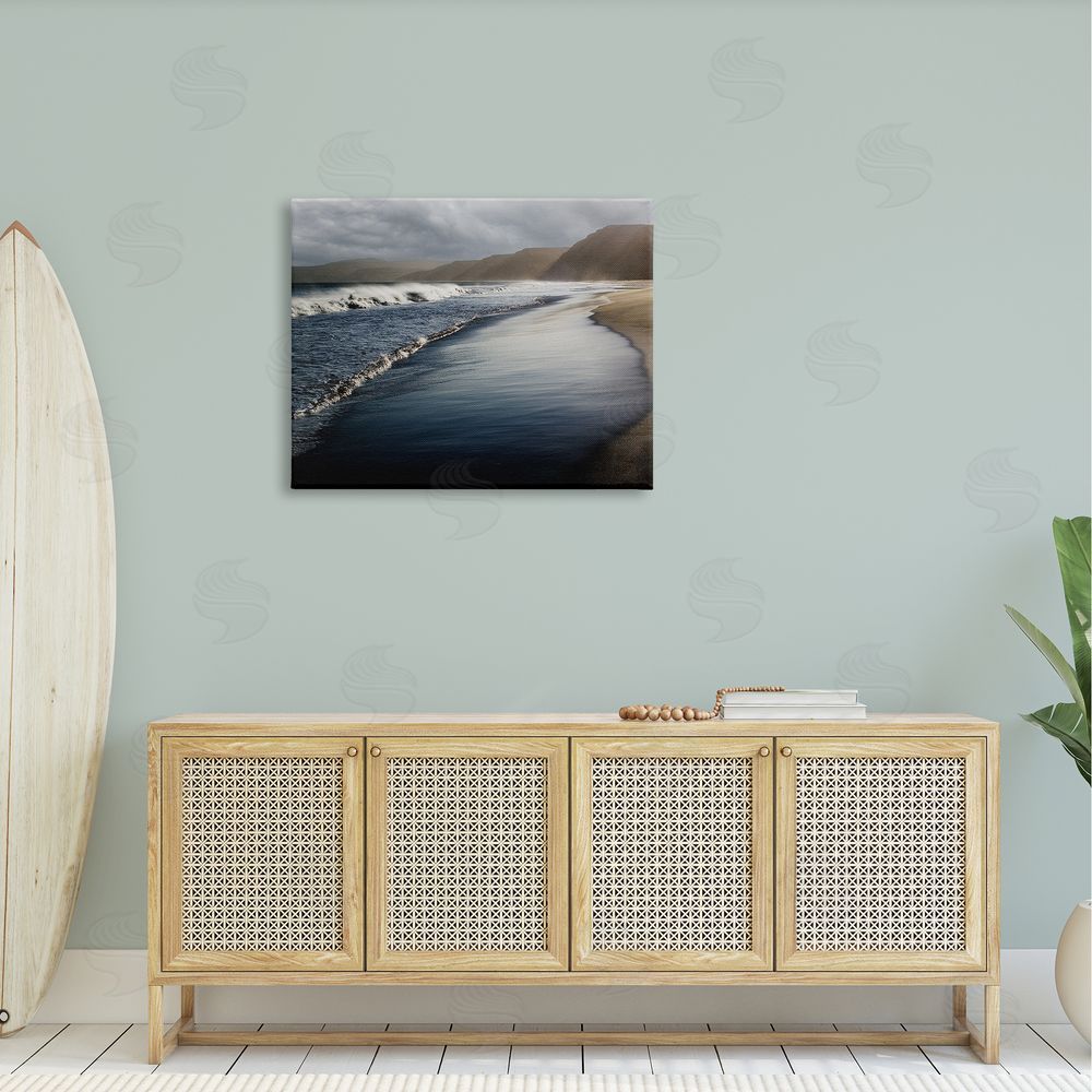 David Lorenz Beach Foam Rolling Waves 