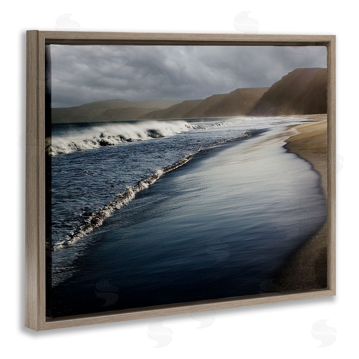 David Lorenz Beach Foam Rolling Waves 