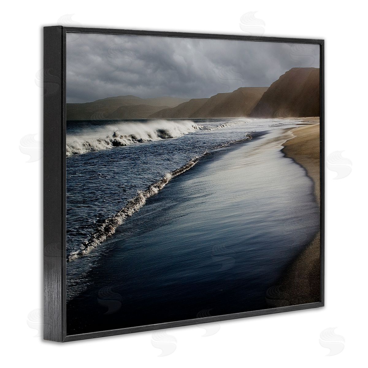 David Lorenz Beach Foam Rolling Waves 