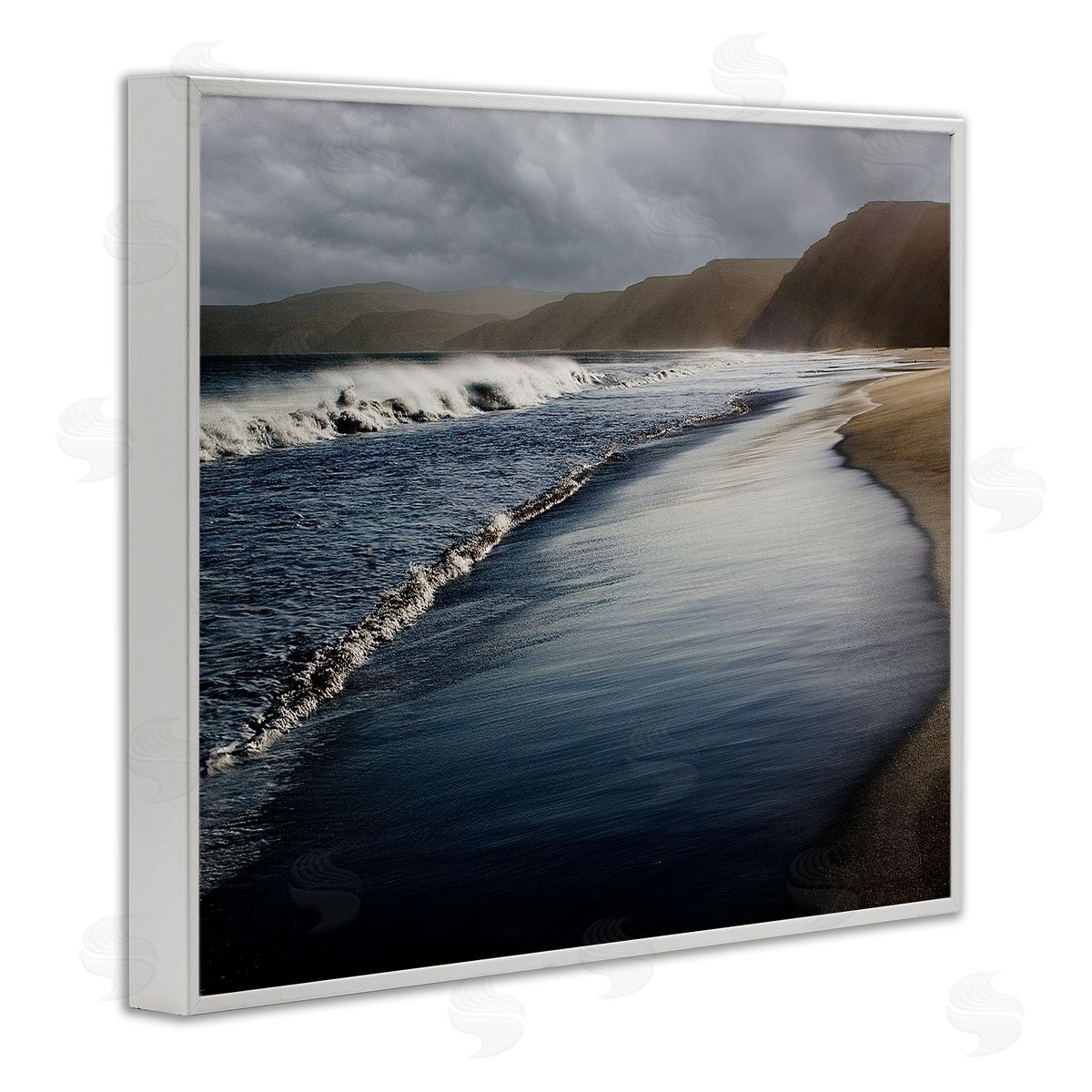 David Lorenz Beach Foam Rolling Waves 