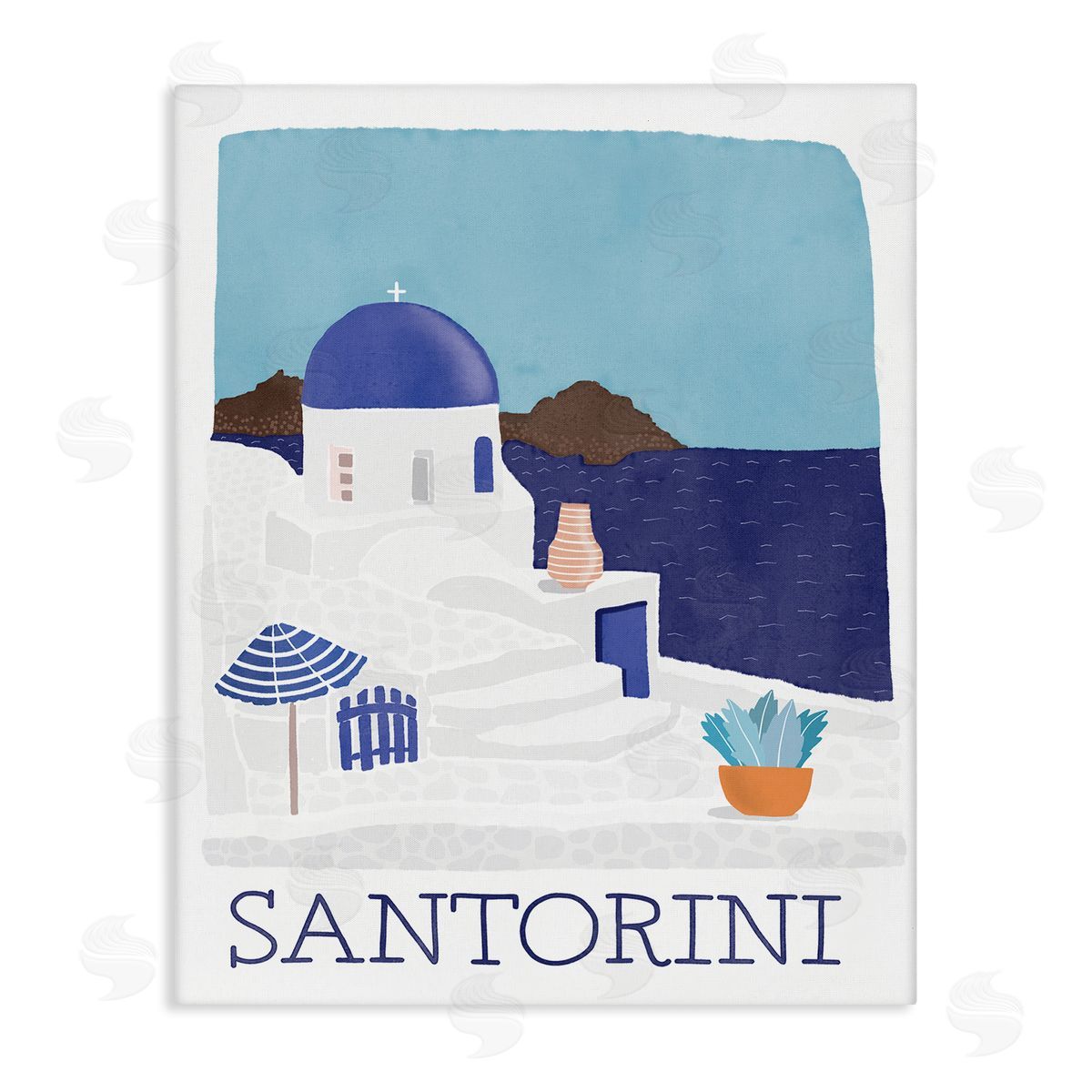 Darlene Seale Santorini Vacation Island View