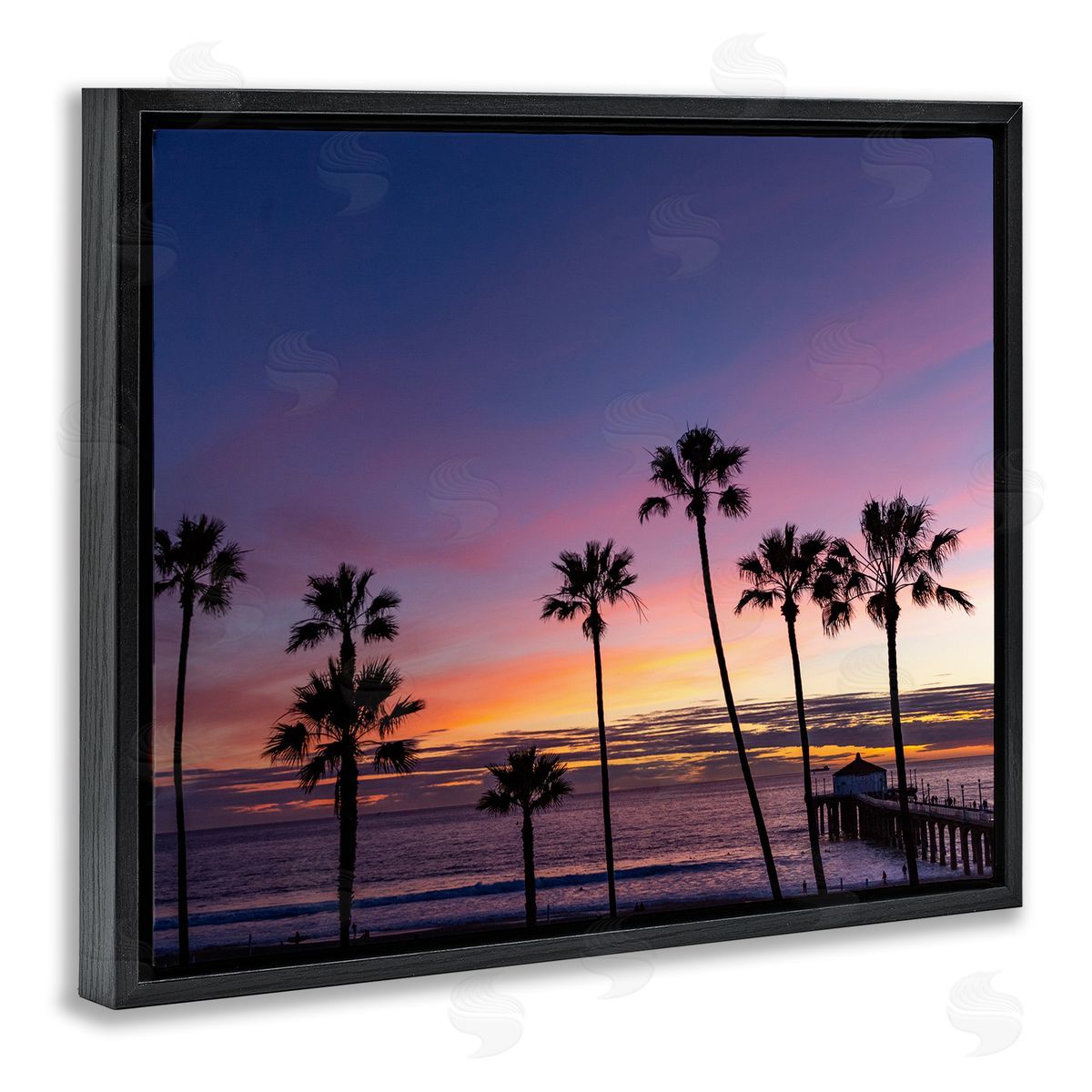 Jeff Poe Photography Vivid Sunset Palm Trees Horizon